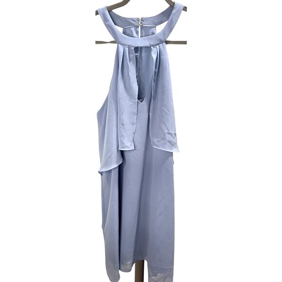 BCBGeneration Halter Ruffle Overlay Shift Dress – Size Small - Picture 2 of 7